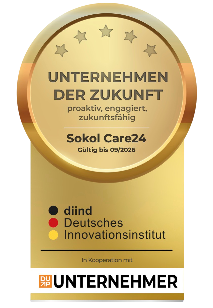 Siegel Unternehmen der Zulunft. Auszeichnung für proaktives und engagiertes handeln, eines zukunftsorientierten Unternehmens.