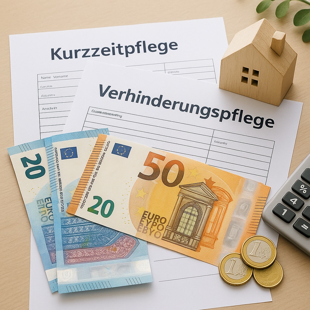 Abbildung von Antrag für verhinderungs und Kurzzeitpflege